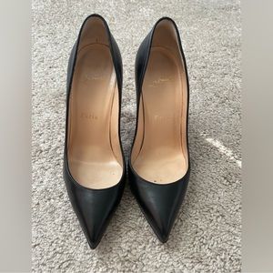 Christian Louboutin Black Leather Pumps